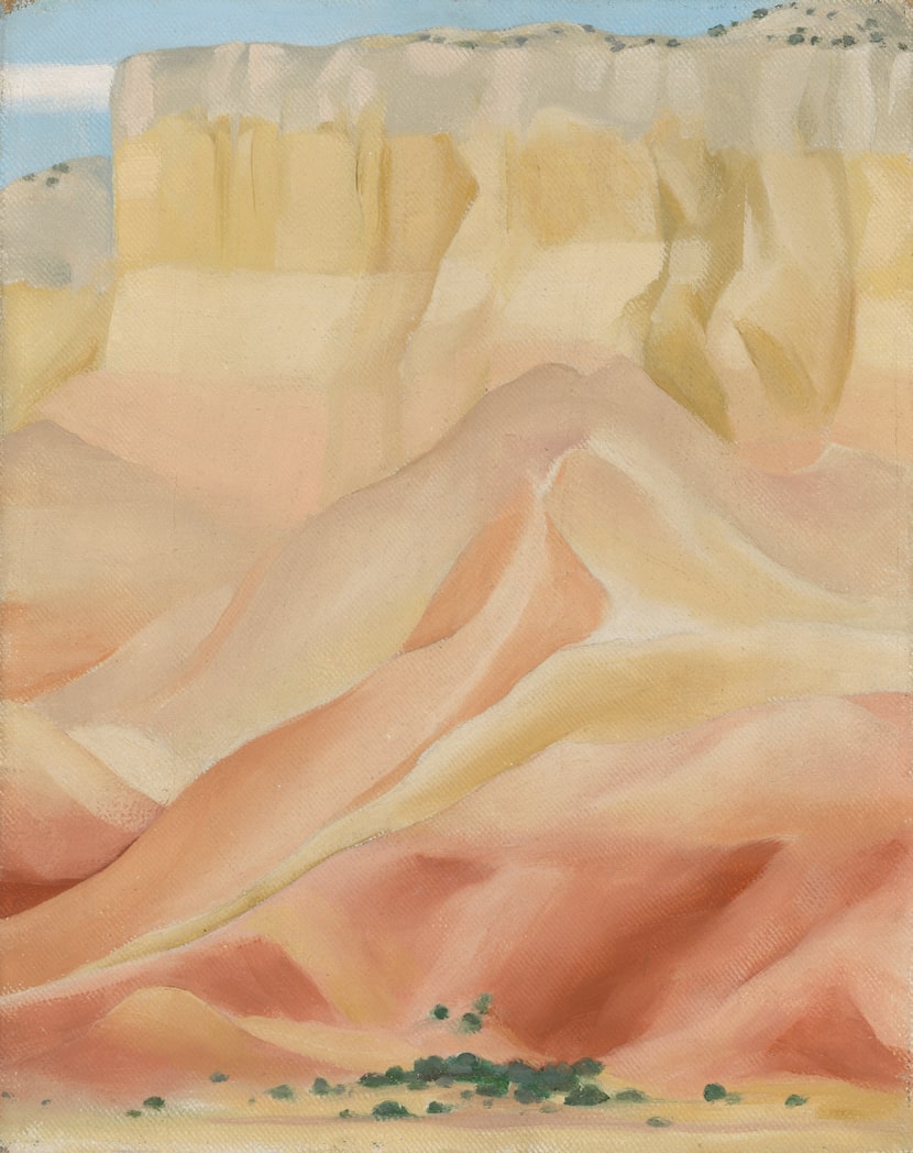 The New Mexico buttes of Georgia O’Keeffe's "My Backyard" make the 1945 oil painting one of...