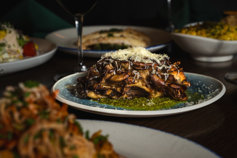 A look at the roasted maitake mushrooms served at The Reserve at The Highland