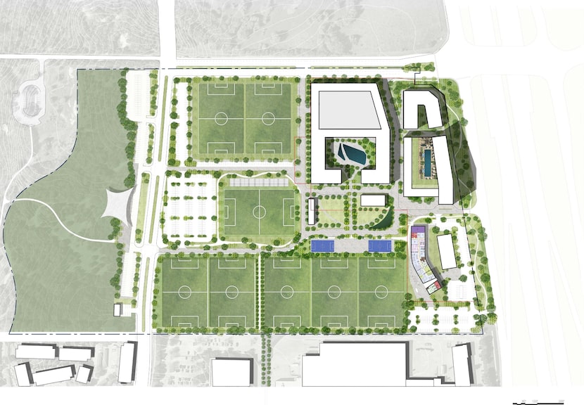 Renderings of the proposed soccer complex in Garland no longer moving forward.