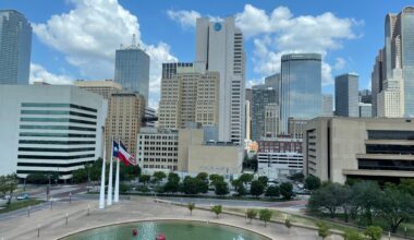 Downtown Dallas viewed from Dallas City Hall