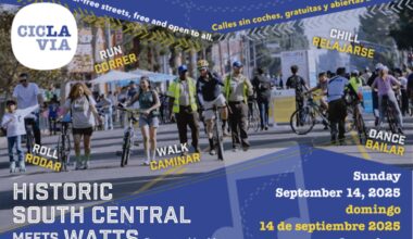 CicLAvia Closes Traffic to Welcome Runners, Cyclists and Skaters to Explore South Central, Watts