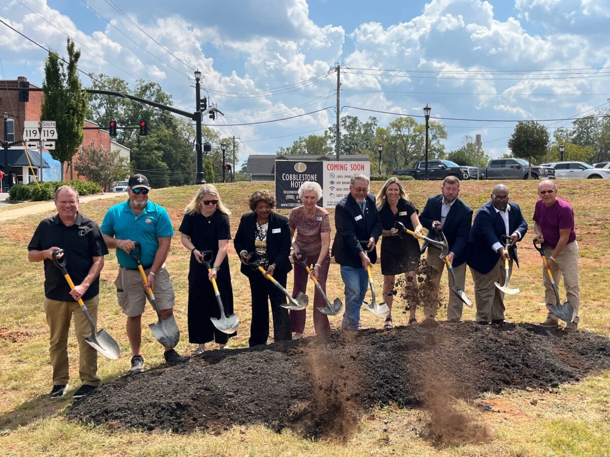 City of Montevallo breaks ground on new hotel on Main Street