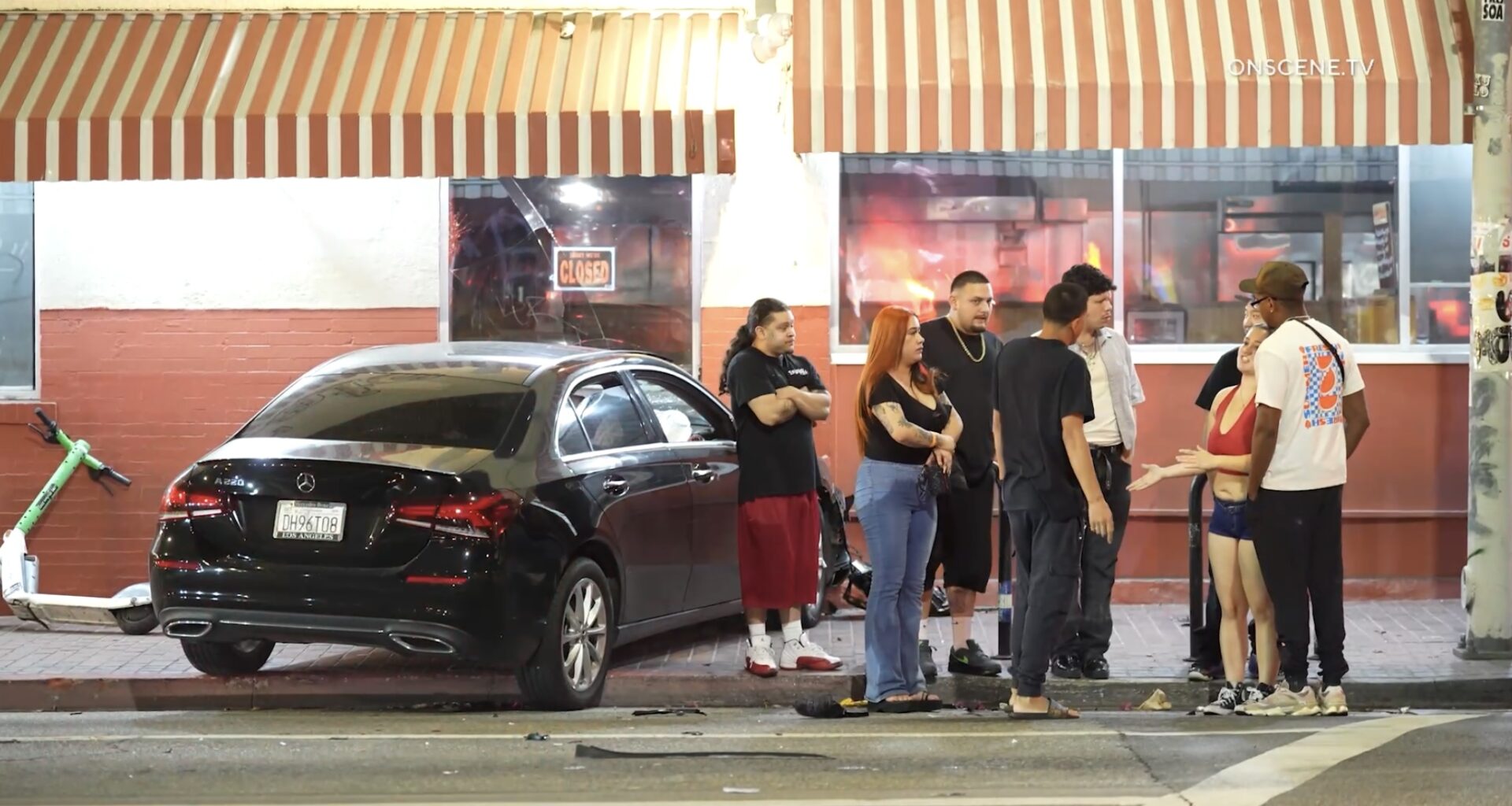 Collision Causes Car to Crash Into The Original Pantry