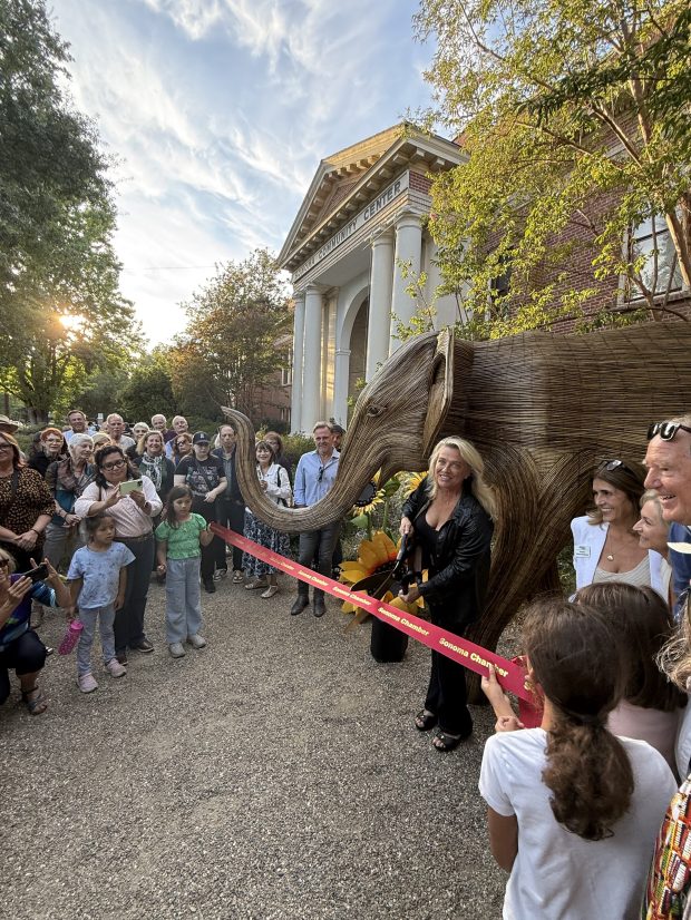 Rosemary McNeely, of the Sonoma-based KHR McNeely Family Foundation, cuts...
