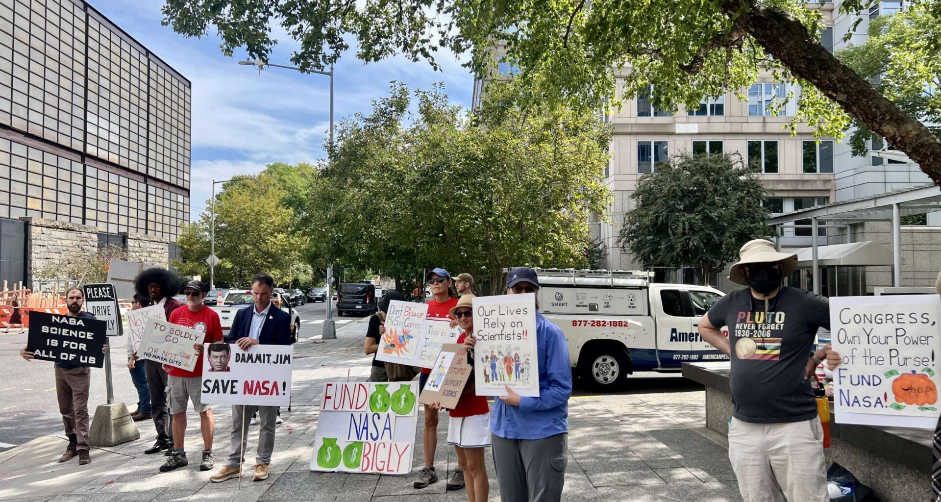 NASA workers, supporters protest deep funding, staffing cuts