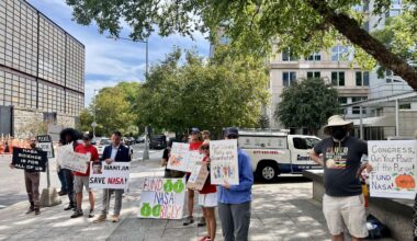 NASA workers, supporters protest deep funding, staffing cuts
