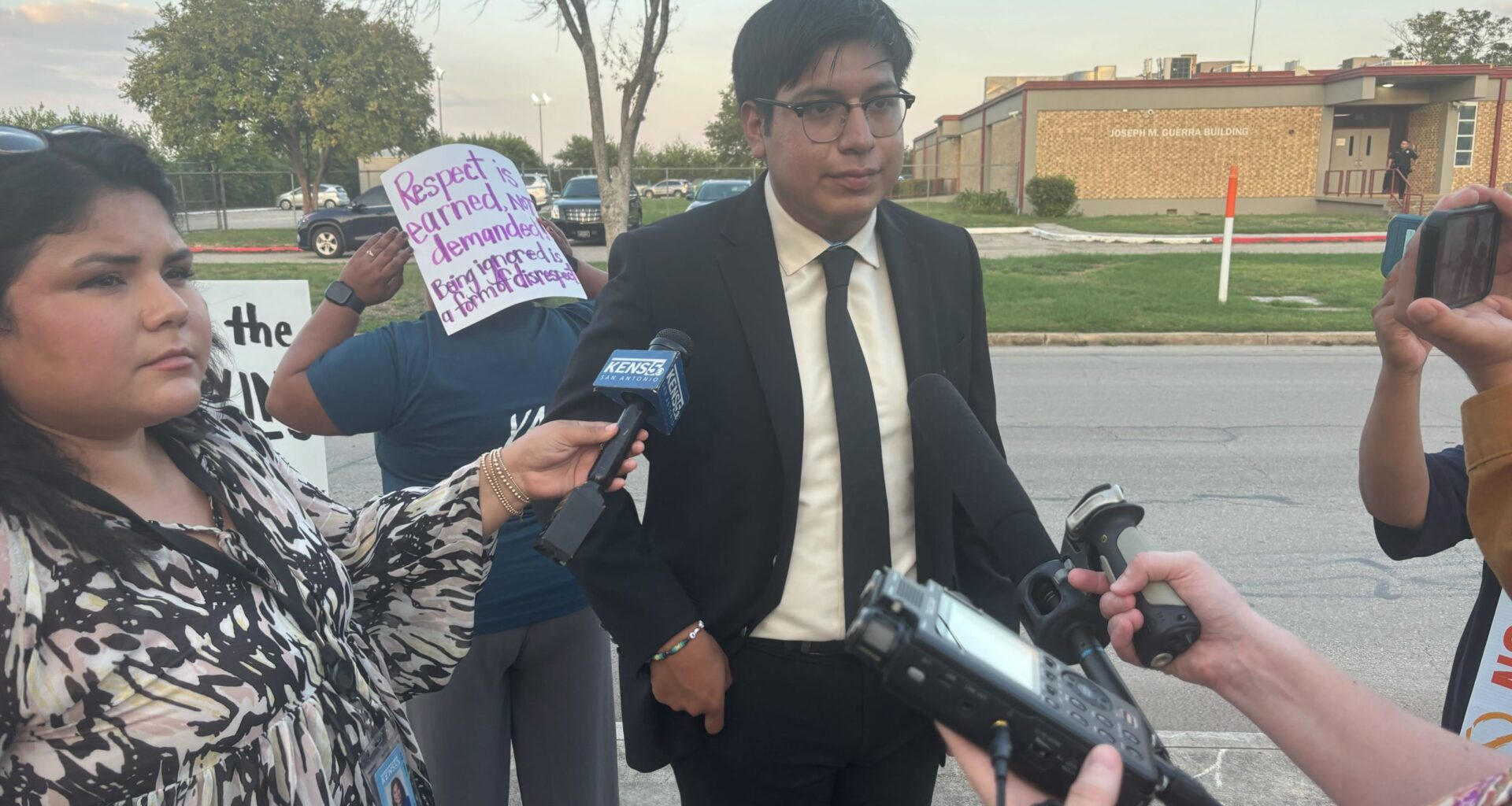 Edgewood ISD board votes to sanction its youngest member again
