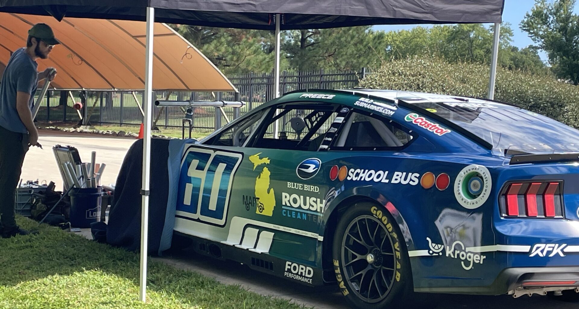 Michigan Association Films Illegal School Bus Passing PSA with NASCAR's Preece