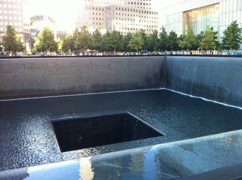 memorial pool, square within a square