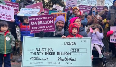 Young NYC parents squeezed by child care costs playing crucial role in the mayoral race