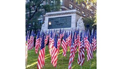 Hundreds Remember 9/11 at the Fireman's Memorial on the Upper West Side