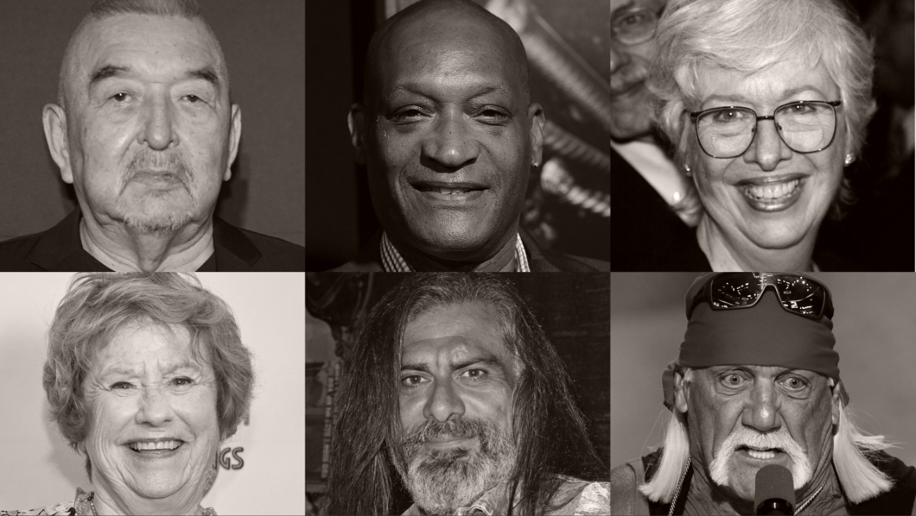 Clockwise from top left: Graham Greene, Tony Todd, Polly Holliday, Hulk Hogan, Jonathan Joss and Lynne Marie Stewart.