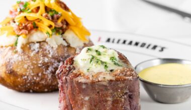 The Filet with Bearnaise dish from J. Alexander’s...