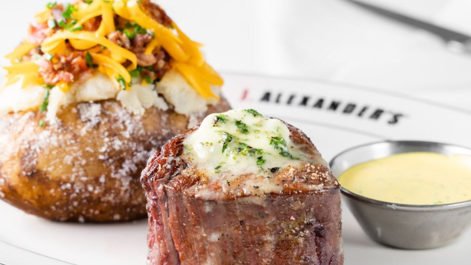 The Filet with Bearnaise dish from J. Alexander’s...
