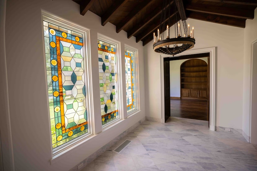 The $34.5 million estate at 4400 Belfort Place feels surprisingly homey, with a...