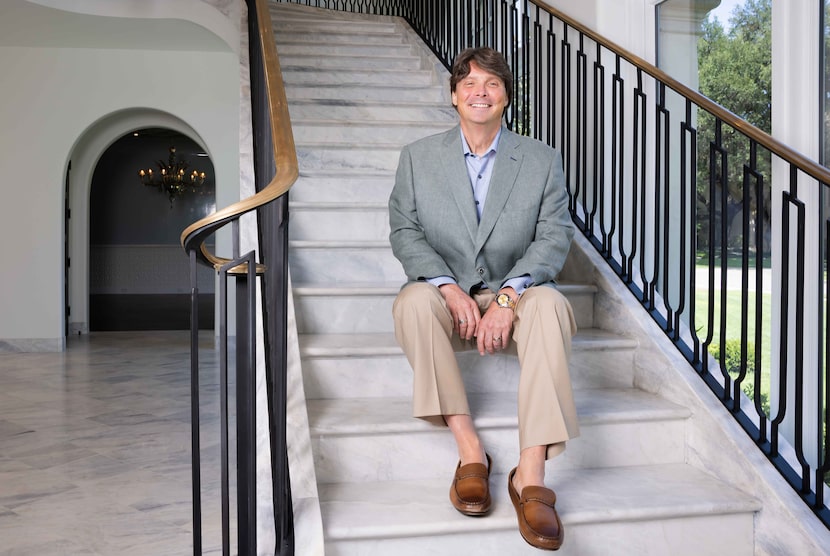 Blair Pogue, the third son of legendary real estate guru Mac Pogue, inside the grand estate...