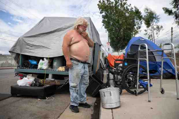 Keith Ulrich, 68, who lost his home six years ago,...