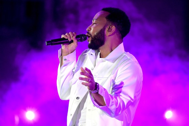 John Legend performs at the Hollywood Bowl in Los Angeles...