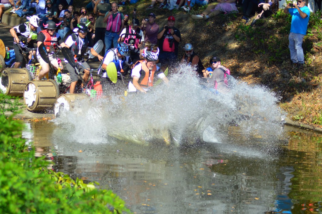 Creative 'human-powered' sculptures race through Lowell
