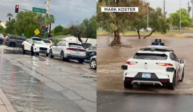 Social media buzzing about stranded Waymos in metro Phoenix during storm