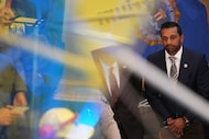 FBI Director Kash Patel attends a news conference in Orem, Utah, Friday, Sept. 12, 2025.