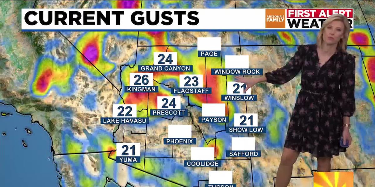 Warm and windy Wednesday for metro Phoenix, cooler weekend ahead