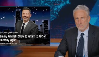 Jon Stewart Celebrates Return of Jimmy Kimmel After ABC Suspension