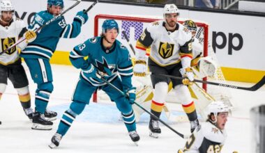 Youngsters Show Flashes, But Sharks Flat in 2-1 Loss to Golden Knights