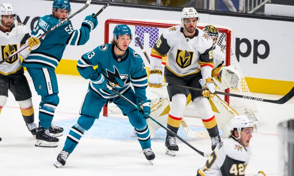 Youngsters Show Flashes, But Sharks Flat in 2-1 Loss to Golden Knights
