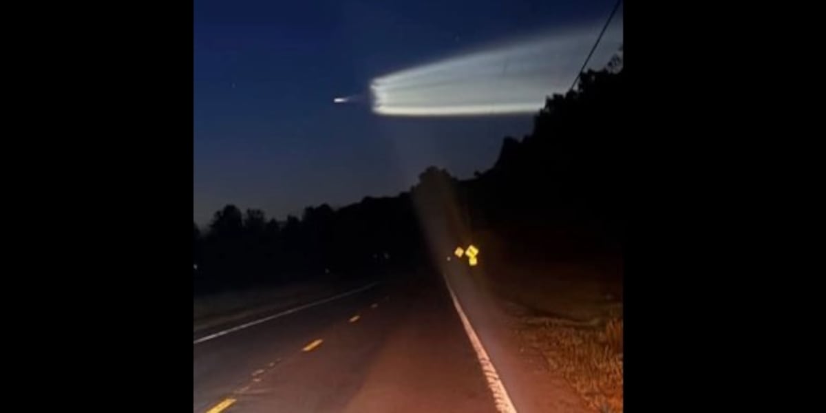 7 News viewer spots SpaceX rocket in Rodman