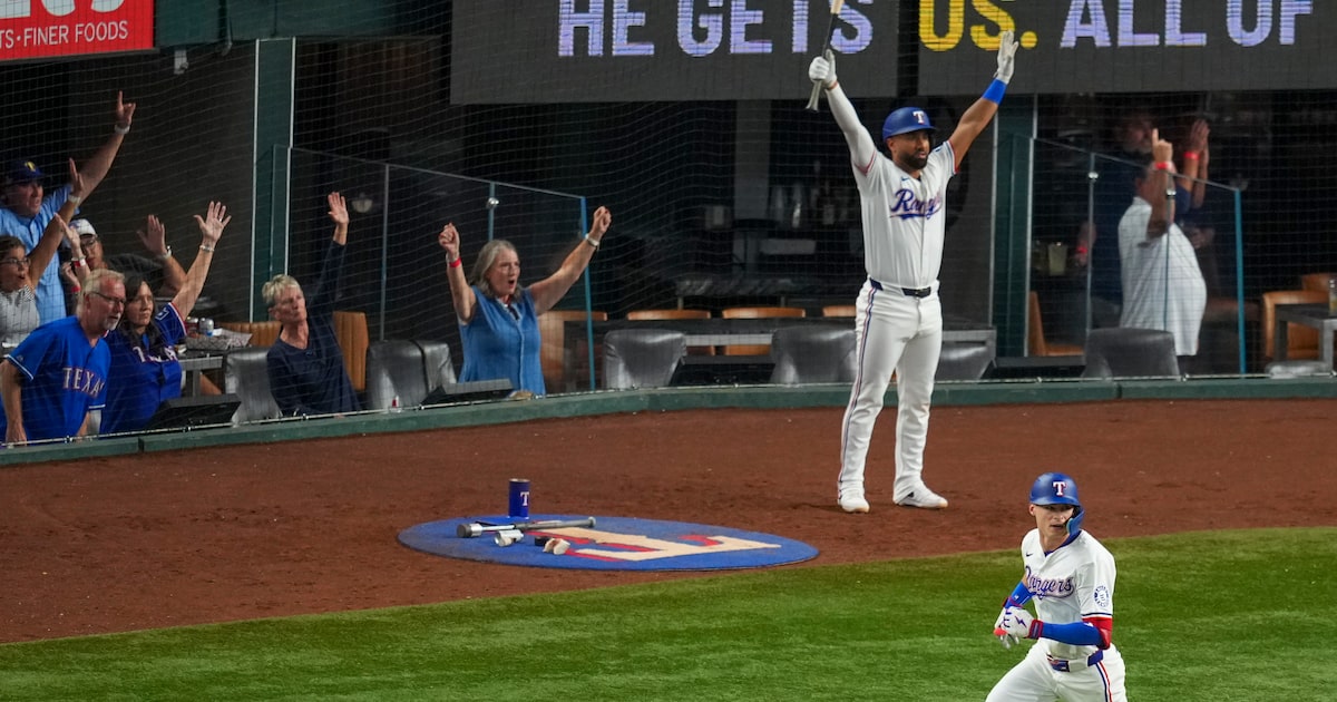 Michael Helman blasts off vs. Brewers with first Texas Rangers’ grand slam of the year