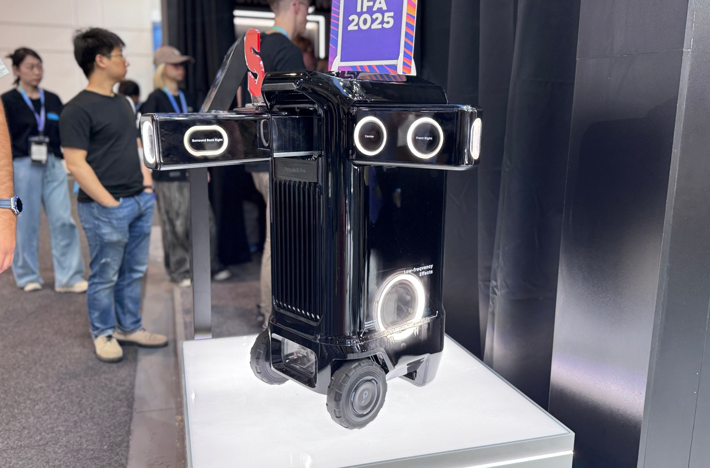 The Anker Soundcore Nebula X1 Pro party projector