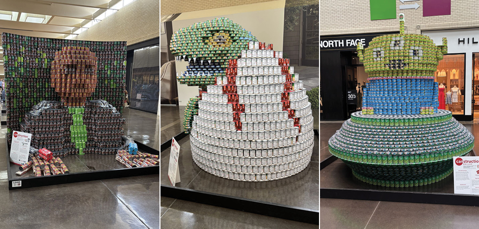 Hunger-Fighting CANstruction Dallas Competition Is Up at NorthPark Through Sept. 14 » Dallas Innovates