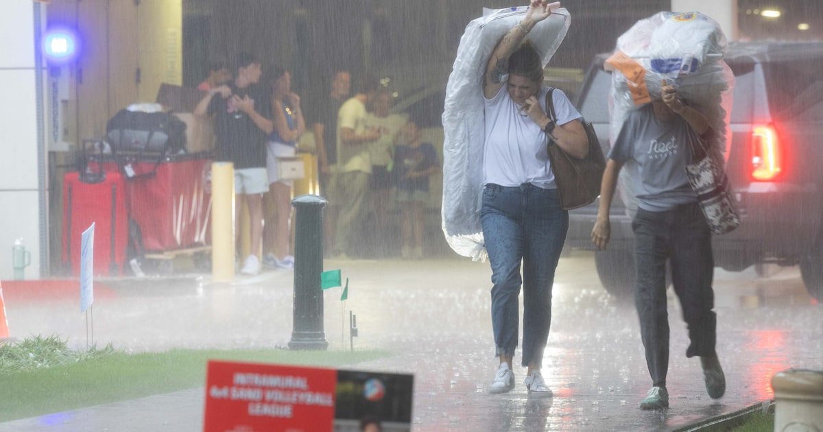 When will the rain subside in Dallas-Fort Worth?