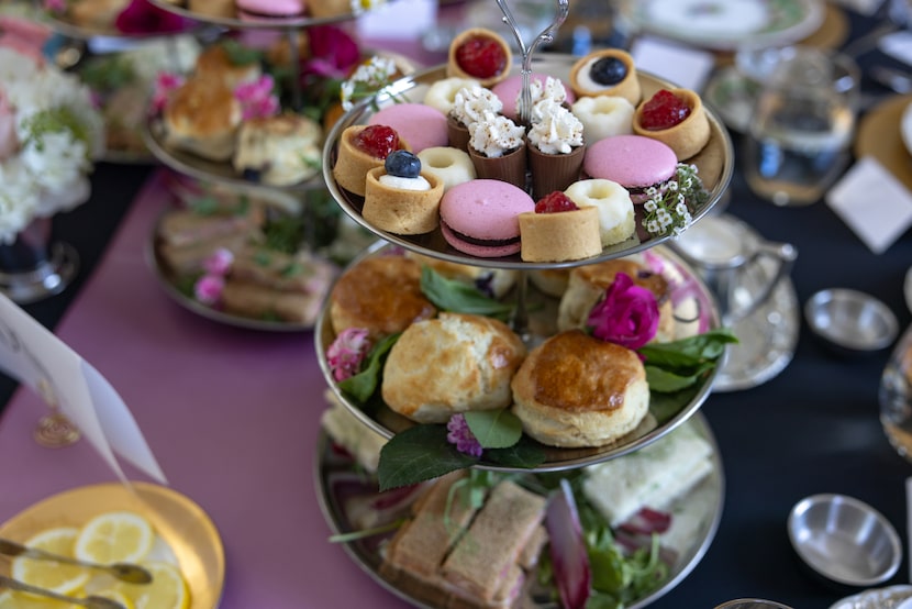 Chef Janice Provost of Parigi provided food for a High Tea with Sarah Ferguson, Duchess of...