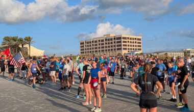 Families, veterans unite for 9/11 tribute run on Jacksonville Beach