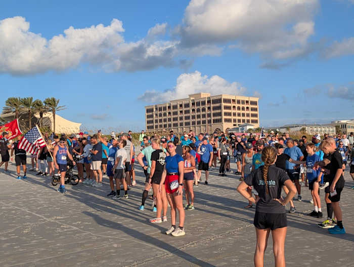 Families, veterans unite for 9/11 tribute run on Jacksonville Beach