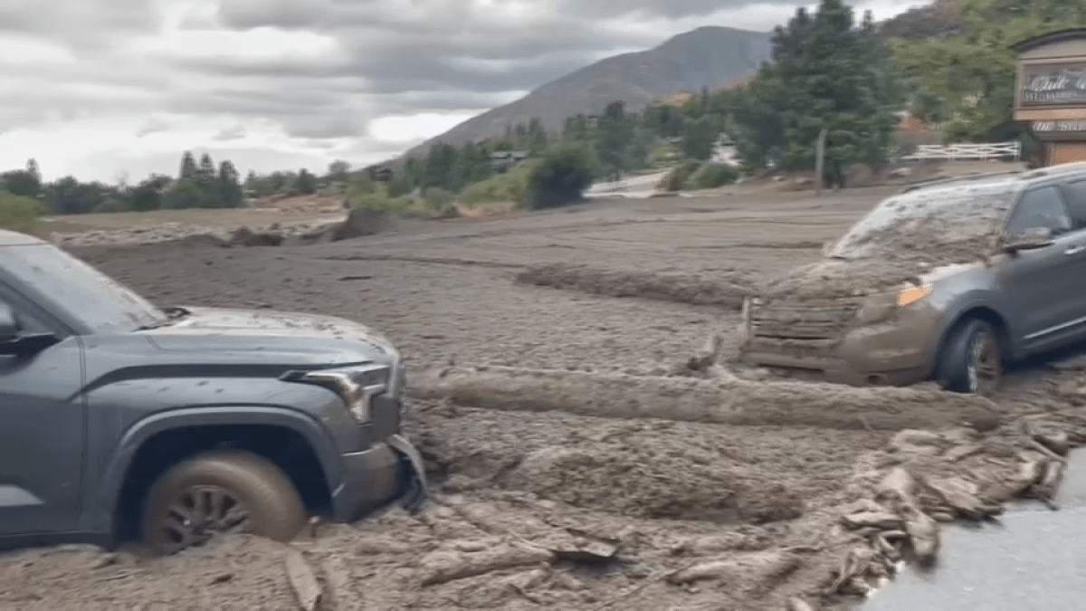 Large mudslide traps drivers, prompts road closures in Oak Glen – NBC Los Angeles