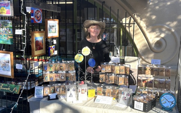 Pendants and earrings, handmade out of polymer clay by artist Carol Shamrock will be featured at one of the tour homes during the San Diego Coastal Art Studios Tour. (Courtesy of Carol Shamrock)