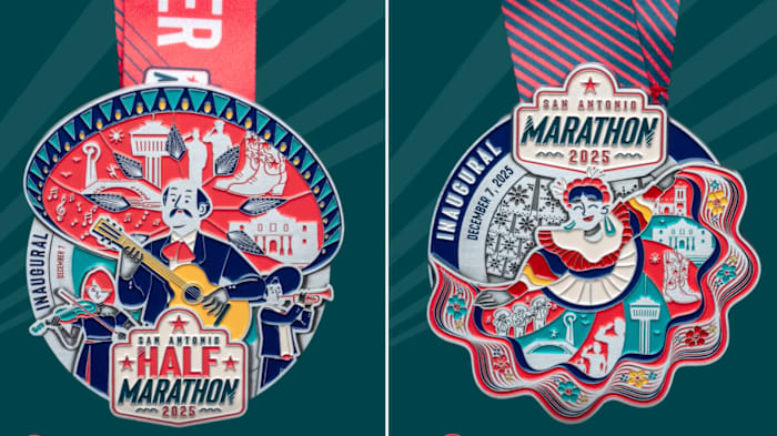 San Antonio Marathon reveals medals for full and half races, celebrating city’s culture