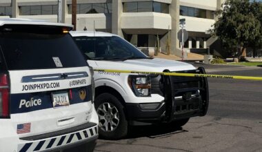 Three people were taken to a hospital Saturday afternoon following a shooting at a Phoenix apartmen...