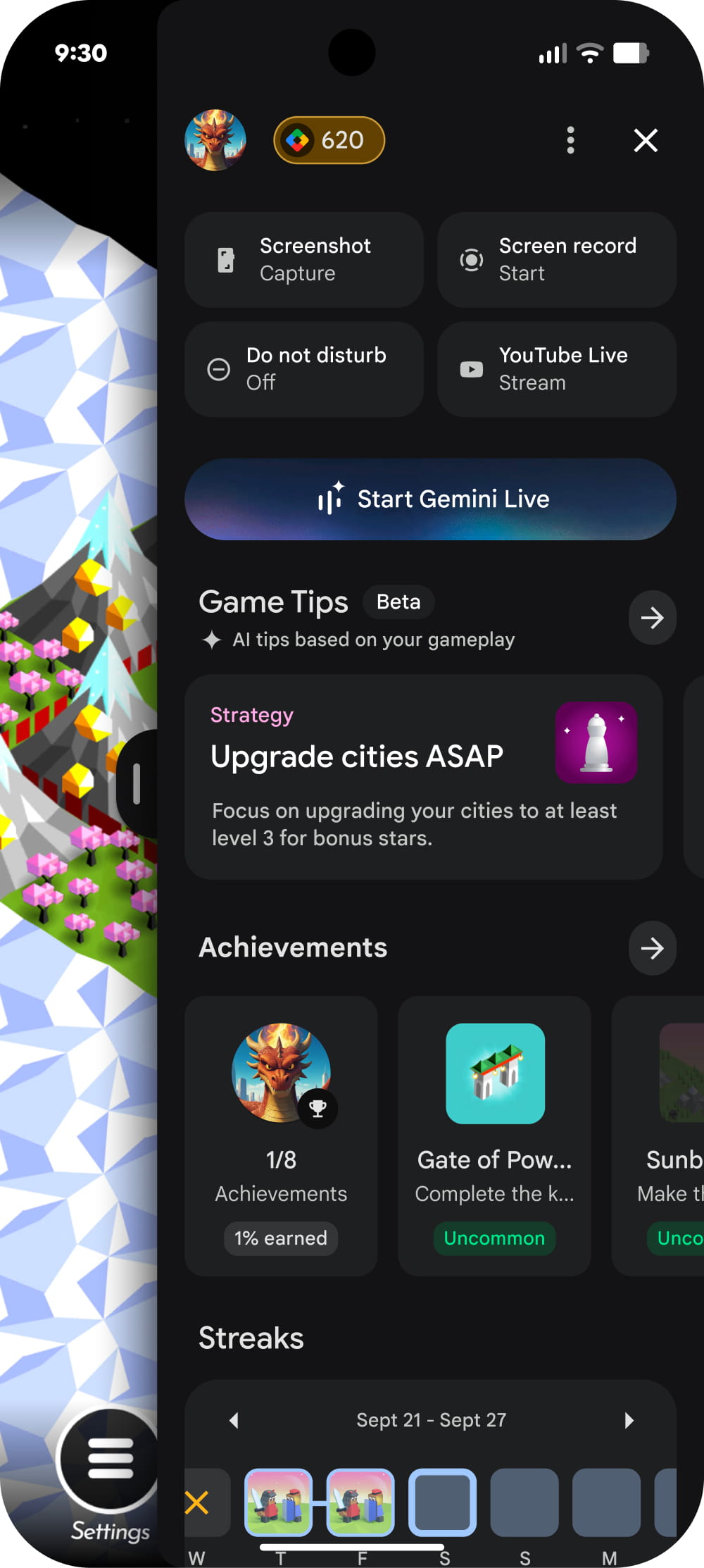 Sidekick Gemini Live games