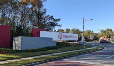 Townhomes in preliminary review for Prominence Office Park