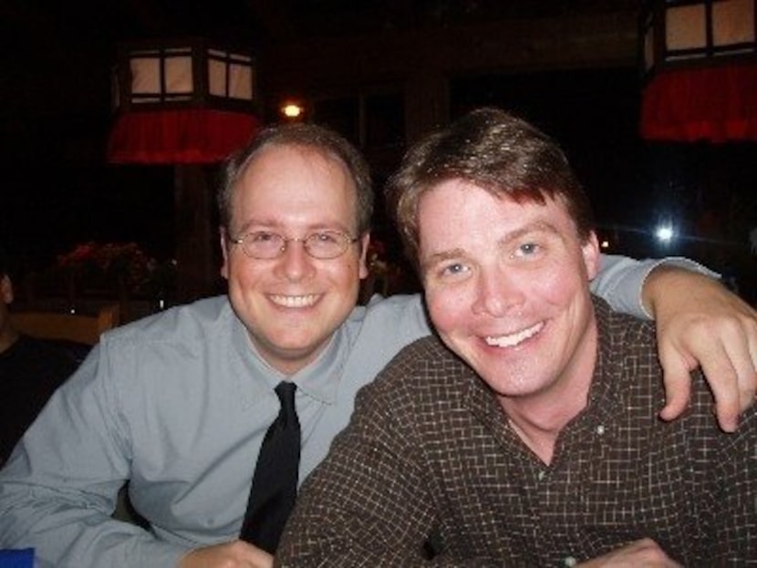 Blair Pogue, right, with his high school friend Josh Hepola, who happens to be the author's...