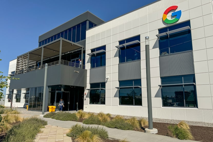 A Google office building at the company’s Midlothian data center is seen, Thursday, Aug. 15,...