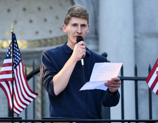 Roxborough Church Youth Pastor Jackson Foltz expressed words of comfort...