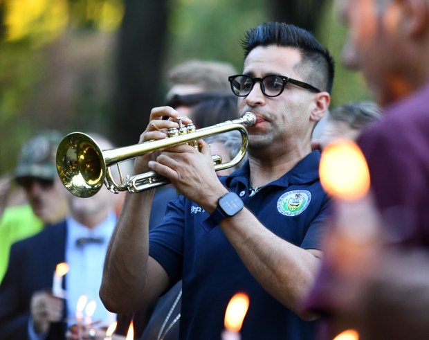 State Rep. Tarik Khan used his musical chops to play...