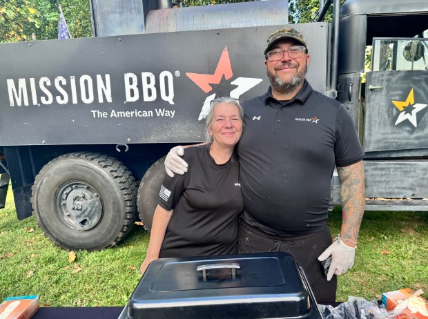 George and Liz of Mission BBQ served up their usually...