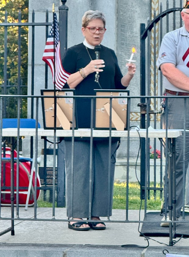 Ghislaine Cotnoir, aka Pastor G, offered a spiritual message centering...