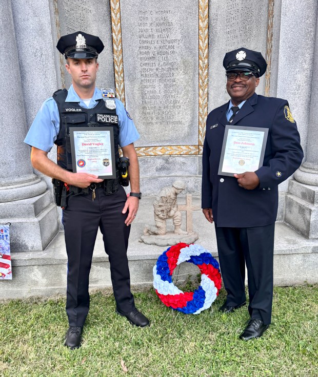 Officer David Vogler and Firefighter Don Johnson had the honor...